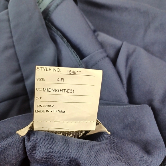 After Six Chiffon Bridesmaid Dress Size 4 In Midnight  Slit Sleeveless Tie Back - Picture 8 of 15